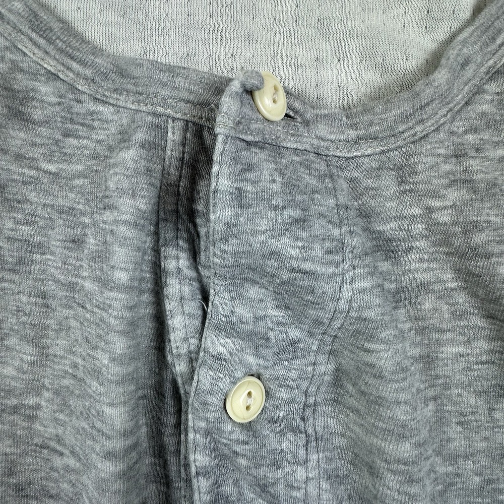 Alex Mill Shirt Mens Medium Long Sleeve Double Knit Long Sleeve Henley READ - Picture 8 of 11
